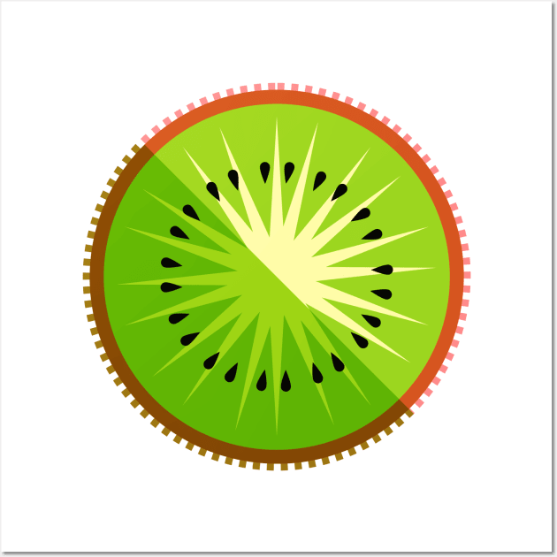 Kiwi Fruit Slice Wall Art by THP Creative